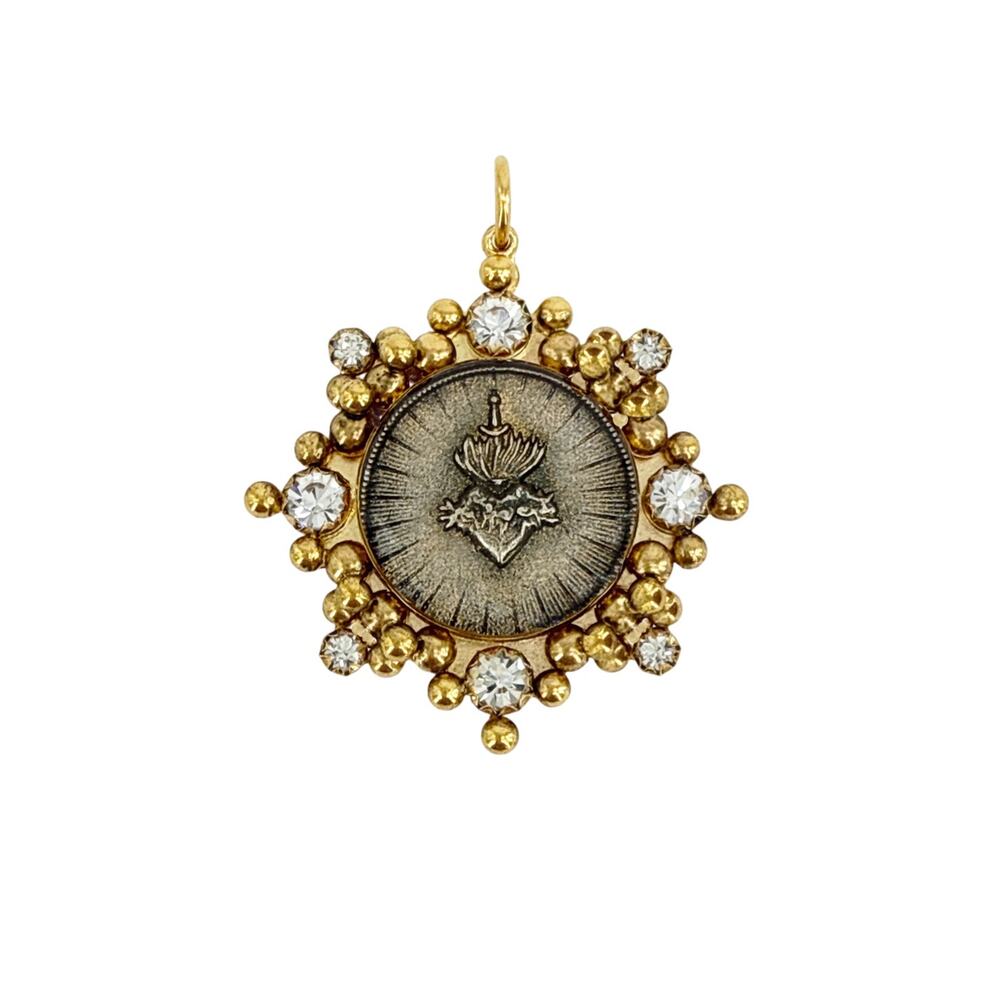 VIRGINS SAINTS & ANGELS VSA Cloister Sacred Heart Charm